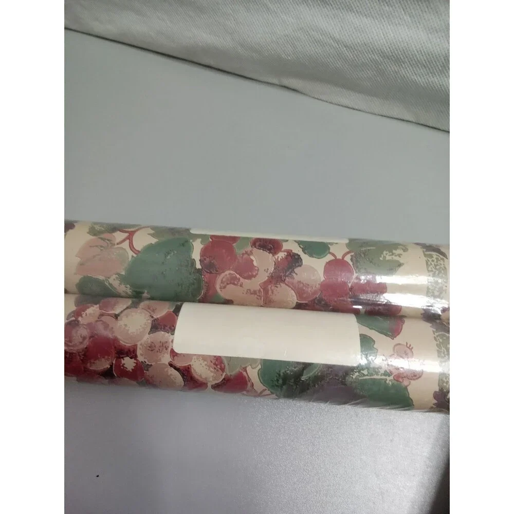 Burgundy Floral Border 10 Yards‎